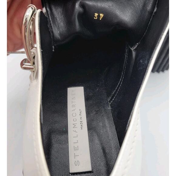 Stella McCartney White Zebra Print Mules Platform Size 37 - Picture 4 of 15